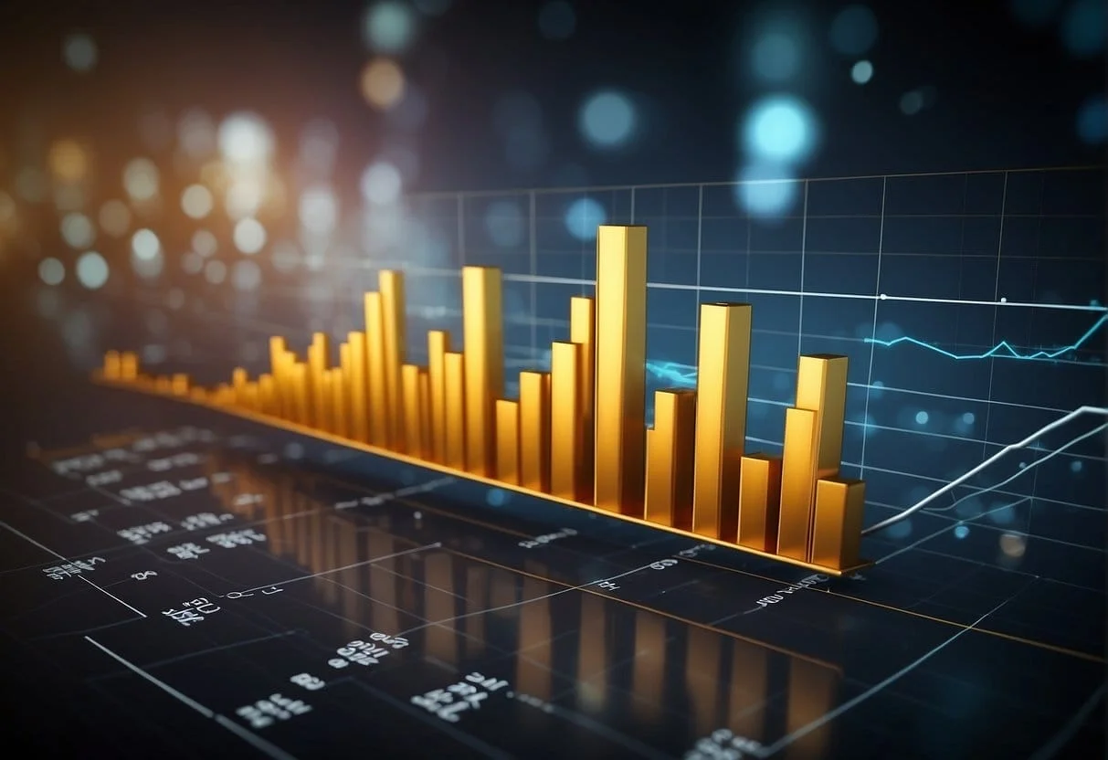 A graph showing a steady increase in conversion rate over time, with a clear upward trend and a high percentage at the end