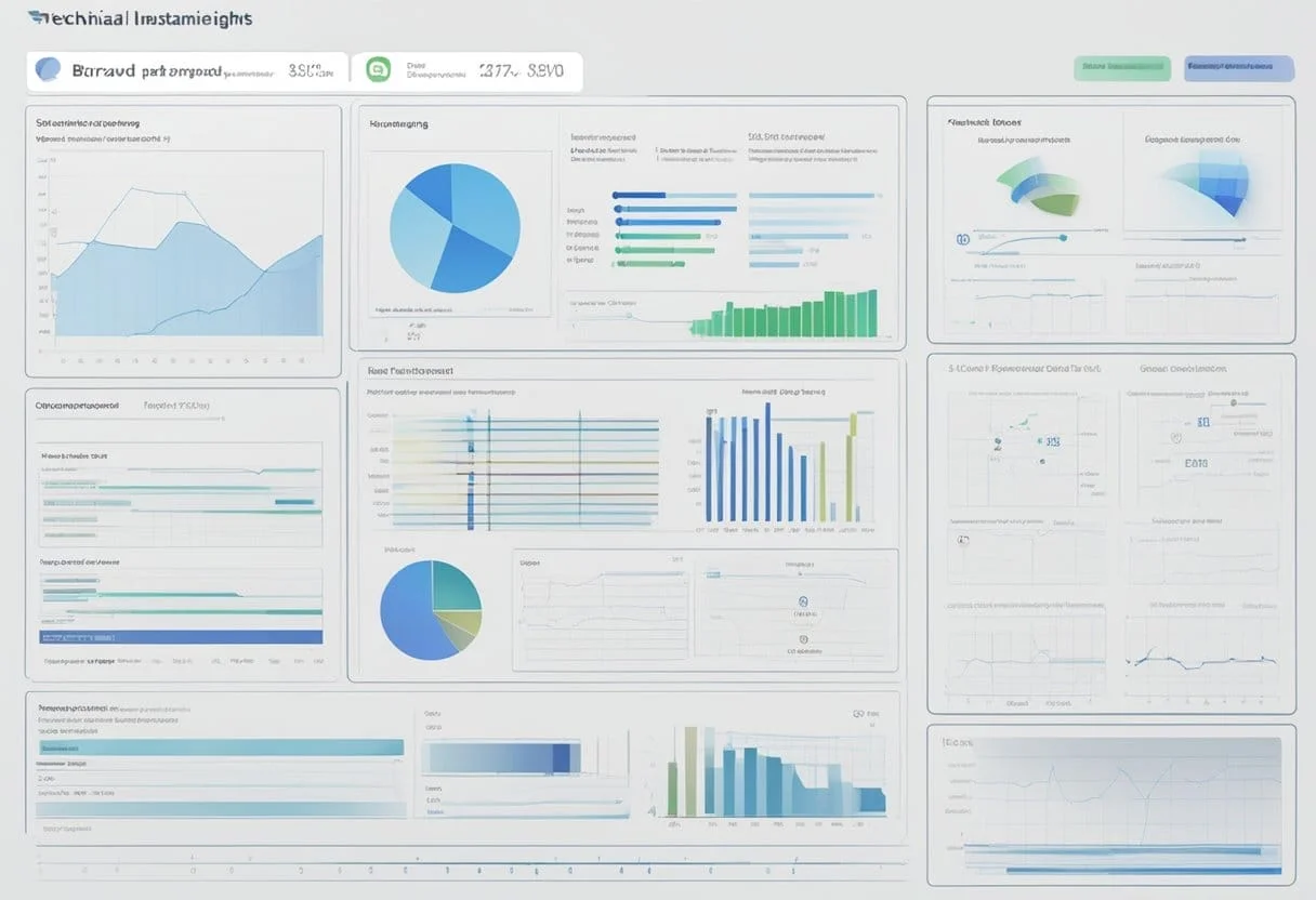 Technical visualization of tracking parameters